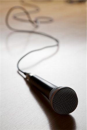 dece11 - Microphone lying on floor Stock Photo - Premium Royalty-Free, Code: 628-05817311