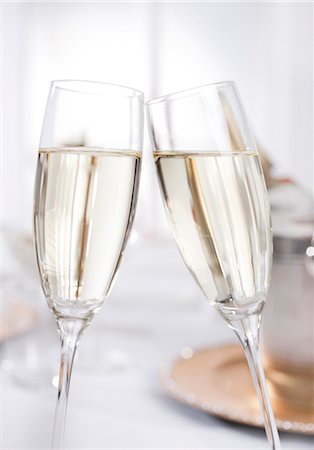 Two champagne glasses Stock Photo - Premium Royalty-Free, Code: 628-05817578
