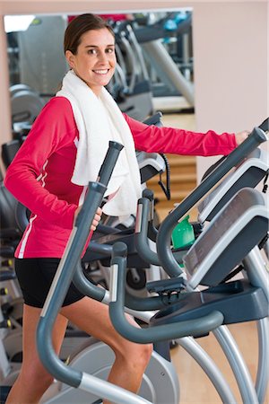 simsearch:628-05817723,k - Woman exercising at a health club Stock Photo - Premium Royalty-Free, Code: 628-05817571
