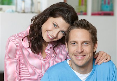simsearch:628-07072151,k - Happy couple at home Stock Photo - Premium Royalty-Free, Code: 628-05817754