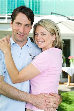 simsearch:628-07072151,k - Happy couple in garden, Munich, Bavaria, Germany Stock Photo - Premium Royalty-Free, Code: 628-05818109