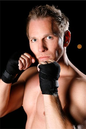simsearch:632-05991588,k - Serious boxer posing Stock Photo - Premium Royalty-Free, Code: 628-07072893