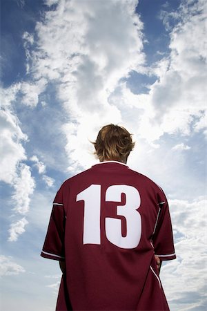 sports jersey - Kicker with number 13 Stock Photo - Premium Royalty-Free, Code: 628-01586561