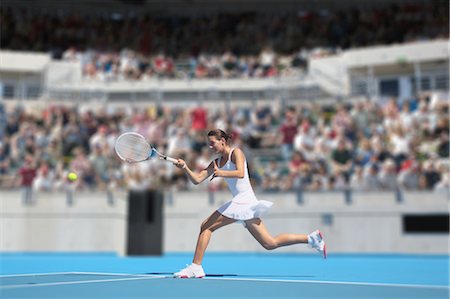stadiums - Young Female Tennis Player Stock Photo - Premium Royalty-Free, Code: 622-05602814