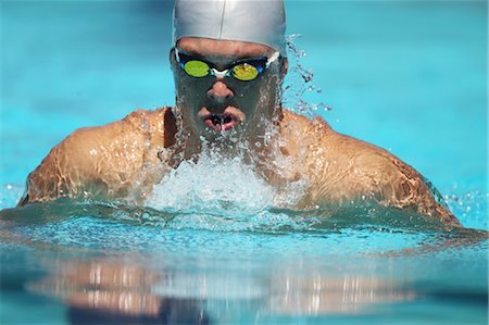 simsearch:622-05786738,k - Young Man Swimming Breaststroke Stock Photo - Premium Royalty-Free, Code: 622-05786823