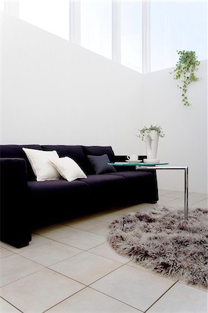 simsearch:6108-06907069,k - Modern Sofa And Coffee Table Stock Photo - Premium Royalty-Free, Code: 622-06009878