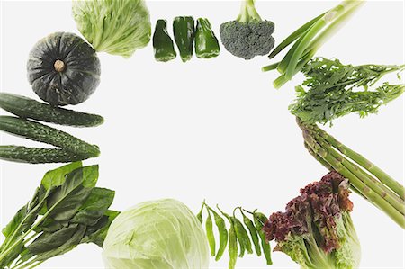 Design Of Green Vegetables Stock Photo - Premium Royalty-Free, Code: 622-06163846