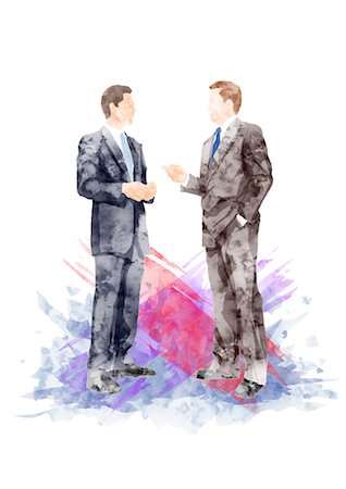 Two Businessmen Discussing Stock Photo - Premium Royalty-Free, Code: 622-06191018