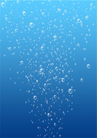 Water Bubbles, Blue Stock Photo - Premium Royalty-Free, Code: 622-06191060