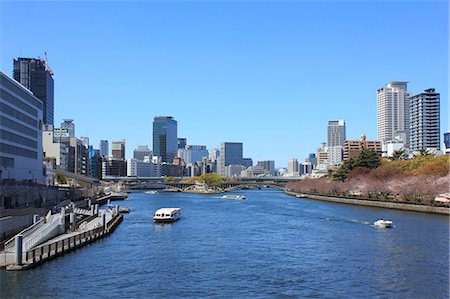 View of Okawa river, Osaka Stock Photo - Premium Royalty-Free, Code: 622-06397945