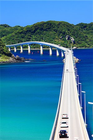 Tsunoshima Bridge in Shimonoseki, Yamaguchi Prefecture Stock Photo - Premium Royalty-Free, Code: 622-06439394