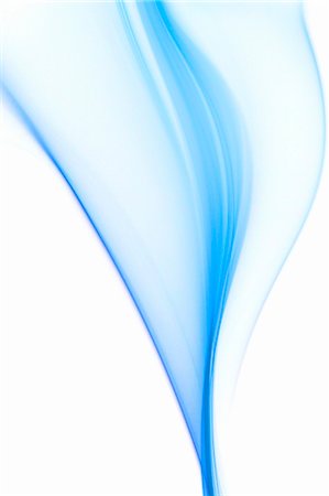 swirls - Blue smoke on white background Stock Photo - Premium Royalty-Free, Code: 622-06548903