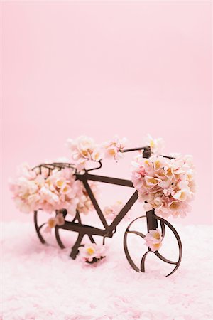 simsearch:700-01538773,k - Bicycle and Cherry blossom Stock Photo - Premium Royalty-Free, Code: 622-06782268