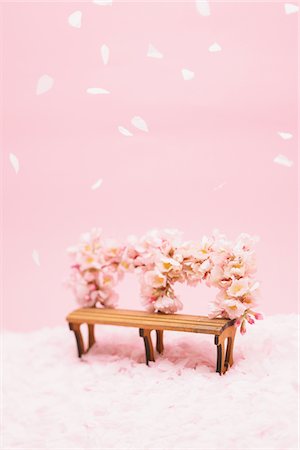 simsearch:700-01538773,k - Bench and Cherry blossom Stock Photo - Premium Royalty-Free, Code: 622-06782269
