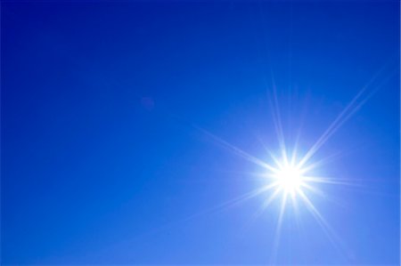 sun sky - Sun and blue sky Stock Photo - Premium Royalty-Free, Code: 622-07118116