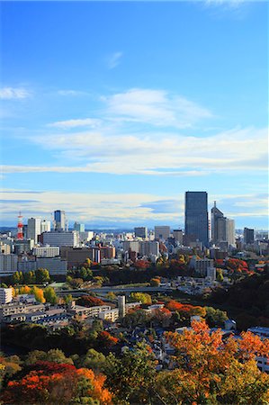 skyscrapers morning - Sendai cityscape Stock Photo - Premium Royalty-Free, Code: 622-07519709