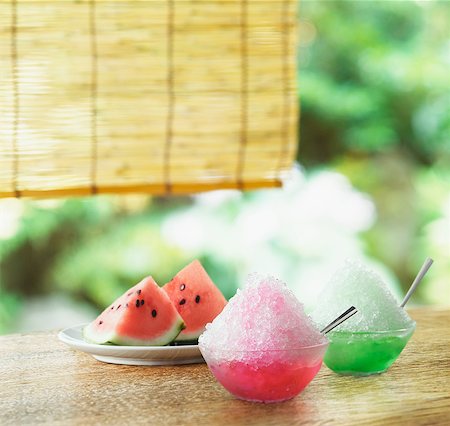 shaving - Watermelon and shaved ice Stock Photo - Premium Royalty-Free, Code: 622-07743509