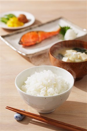 Japanese style breakfast Stock Photo - Premium Royalty-Free, Code: 622-08138942