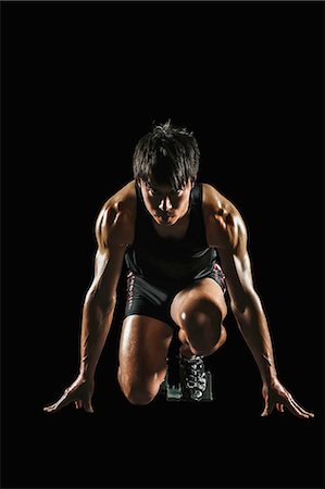 determined youth sports - Japanese male athlete Stock Photo - Premium Royalty-Free, Code: 622-08355725