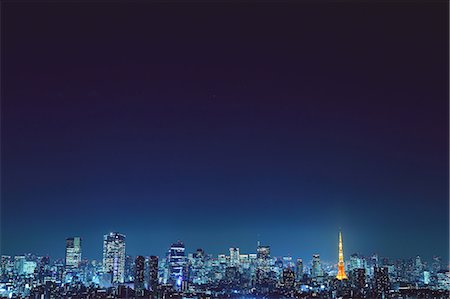 simsearch:622-06809333,k - Tokyo cityscape at night, Tokyo, Japan Foto de stock - Sin royalties Premium, Código: 622-08949260