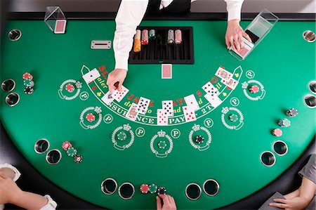 Black Jack dealer at casino Stock Photo - Premium Royalty-Free, Code: 622-09056261
