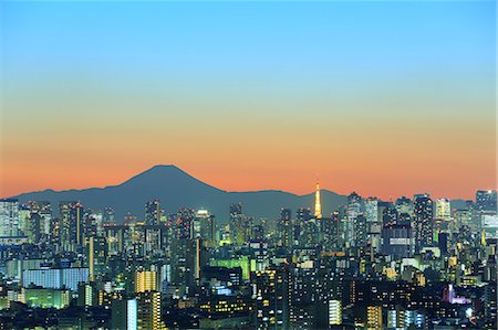 simsearch:622-06809333,k - Beautiful view of Mount Fuji from Tokyo, Japan Foto de stock - Sin royalties Premium, Código: 622-09101159
