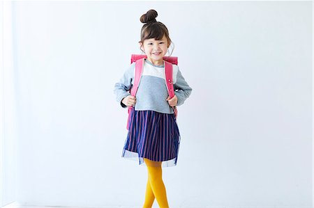 stand infant - Cute Japanese school kid Photographie de stock - Premium Libres de Droits, Code: 622-09169758