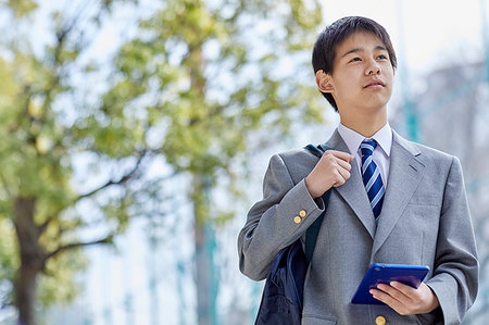 Japanese junior high student Stock Photo - Premium Royalty-Free, Code: 622-09186522