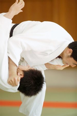 drilling (activity) - Two Men Competing in a Judo Match Foto de stock - Sin royalties Premium, Código: 622-00947269
