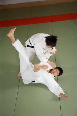 drilling (activity) - Two Men Competing in a Judo Match Foto de stock - Sin royalties Premium, Código: 622-00947285