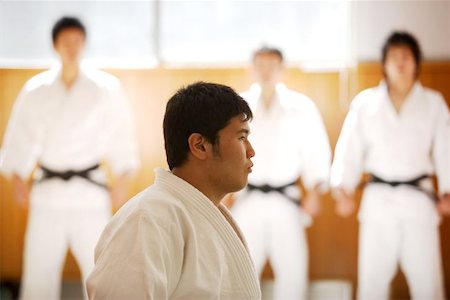 drilling (activity) - Men in a Judo Dojo Foto de stock - Sin royalties Premium, Código: 622-00947280