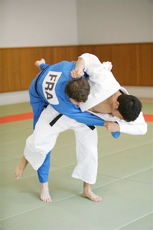 drilling (activity) - Two Men Competing in a Judo Match Foto de stock - Sin royalties Premium, Código: 622-00947295