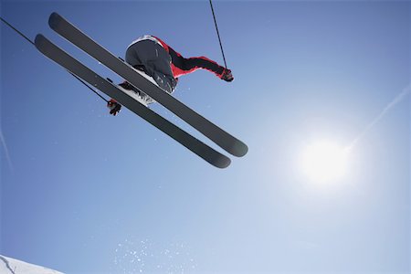 free style - Skier Flying Through the Air Stock Photo - Premium Royalty-Free, Code: 622-01695693