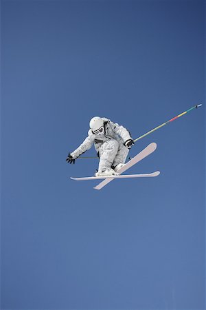 free style - Skier Flying Through the Air Stock Photo - Premium Royalty-Free, Code: 622-01695705