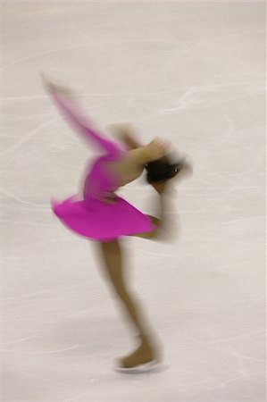 Ice Skating Woman Foto de stock - Sin royalties Premium, Código: 622-02621547