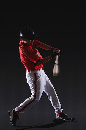 Baseball player about to hit the ball Stock Photo - Premium Royalty-Free, Code: 622-02621714