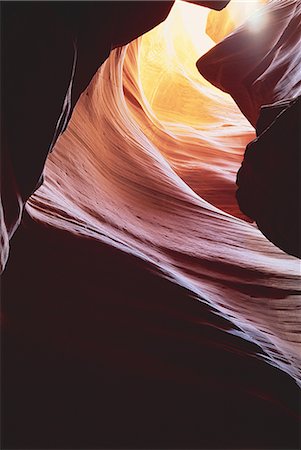 swirling rock formation - Arched Rocky Cliffs Stock Photo - Premium Royalty-Free, Code: 622-02758142