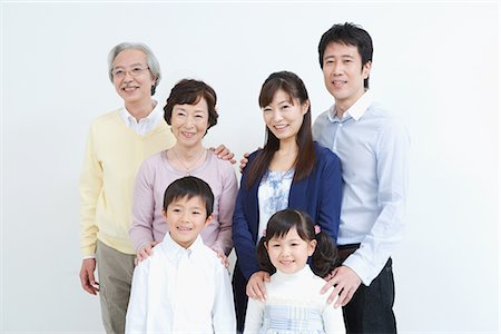 elder care - Asian family standing together Stock Photo - Premium Royalty-Free, Code: 622-02759145