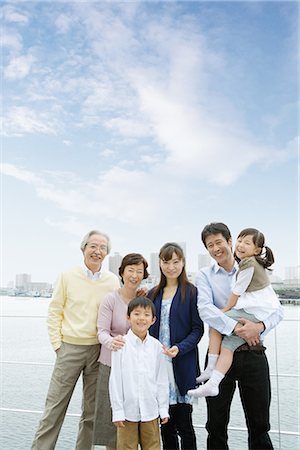 elder care - Asian family standing together Stock Photo - Premium Royalty-Free, Code: 622-02759169