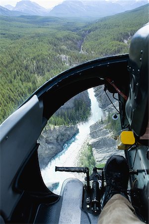 simsearch:622-02759675,k - Helicopter in Canadian Rockies Stock Photo - Premium Royalty-Free, Code: 622-02759713
