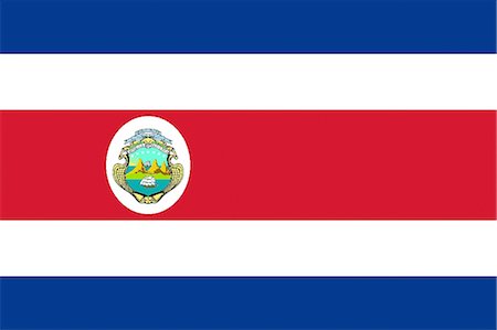 Costa Rica National Flag Stock Photo - Premium Royalty-Free, Code: 622-03446260