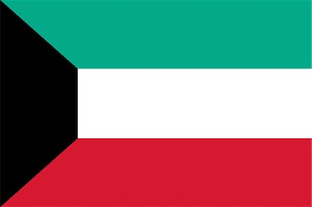 Kuwait National Flag Stock Photo - Premium Royalty-Free, Code: 622-03446308