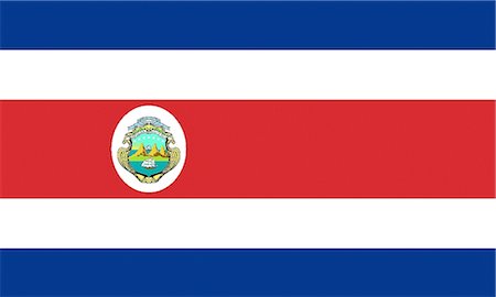 Costa Rica National Flag Stock Photo - Premium Royalty-Free, Code: 622-03446439