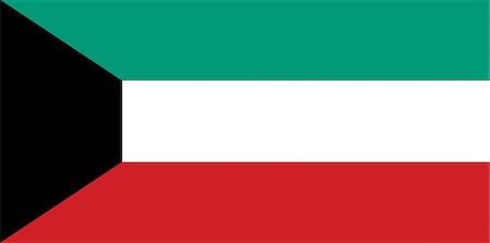 Kuwait National Flag Stock Photo - Premium Royalty-Free, Code: 622-03446473
