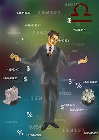 Libra businessman Stock Photo - Premium Royalty-Free, Code: 630-06724240