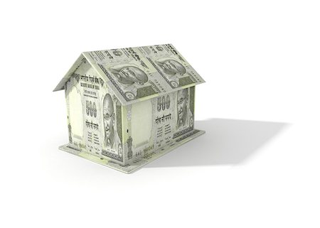 simsearch:400-07215876,k - House made from Indian currency notes Foto de stock - Sin royalties Premium, Código: 630-06724424