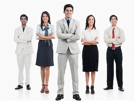 Business executives standing with arms crossed Stock Photo - Premium Royalty-Free, Code: 630-06722387