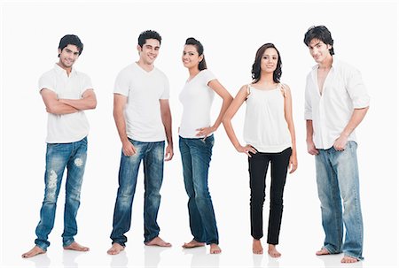 Group of friends posing Stock Photo - Premium Royalty-Free, Code: 630-06722395