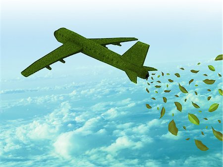 Grass rendering an airplane running on green fuel Stock Photo - Premium Royalty-Free, Code: 630-06723642