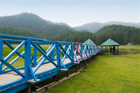 Boardwalk on a landscape, Khajjiar, Himachal Pradesh, India Stock Photo - Premium Royalty-Free, Code: 630-01127160